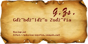 Göbölös Zsófia névjegykártya