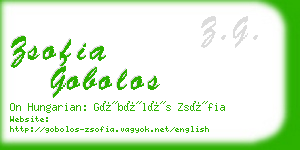 zsofia gobolos business card